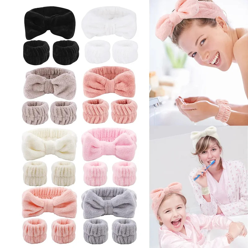 1/4 個再利用可能な手首洗濯ベルトソフトマイクロファイバー - Home Textiles Face Towel のレビューと価格